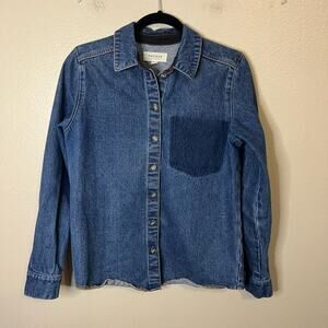 PacSun Denim Long Sleeve Button Down Shirt Size XS
